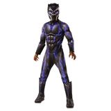 Rubies Black Panther Battle Suit Kostuum Jongen - Blauw, Zwart - Maat 116