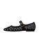 Super Mode Alta Moda Ballerinas met Riemchen Zwart