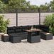 Prolenta Maison Exclusive Tuinset met 8 zitplaatsen, zwart, van polyrotan
