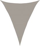 vidaXL Zonnezeil 160 g/m² driehoekig 5x6x6 m HDPE lichtgrijs