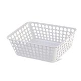 Ecoplast Opbergdoos van kunststof, opbergmand, wit, 41,5 x 29 x 13 cm