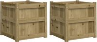 vidaXL Plantenbakken 2 stuks cm geïmpregneerd hout