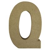 Rayher papier-maché letter Q FSC gerecycled 100%, 15x10,5x3cm