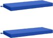 vidaXL - 2-delige Bankkussens SOEST 100% Polyester Koninklijk Blauw