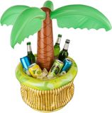 Merkloos / Sans marque Palm Opblaasbare Bierkoeler - Feest Koeler IJsemmer - Zomerfeest Decoratie - Compact Ontwerp - 26 Inch Hoog - Groen
