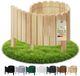 Floranica Borderrand plantenborder 10 x 100 cm naturel graskant houten tuinafsluiting houten hekwerk flexibele rollborder