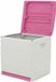 Plastiken Coffre de rangement 60 x 61 x 53 cm Beige Fuchsia Plastique