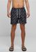 Urban Classics Pattern blackscriptlogo Zwemshorts Heren 3XL Zwart/Wit