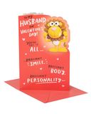 UK Greetings Valentijnsdag kaart voor echtgenoot - grappig ontwerp