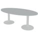 Quadrifoglio Table de réunion, plateau ovale longueur 200 cm 2 pieds