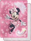 Northwest Minnie Mouse Minnie Sparkles deken, Polyester, 60" x 80"