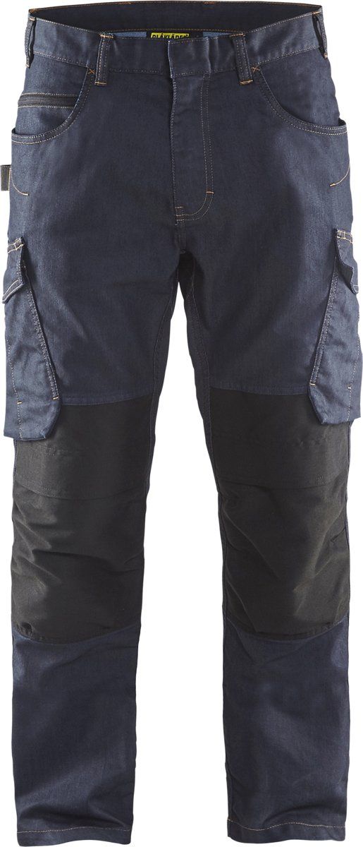 Bl??kl??der Blaklader Werkjeans 14971141 Werkbroek Marineblauw/Zwart NL:48 BE:42