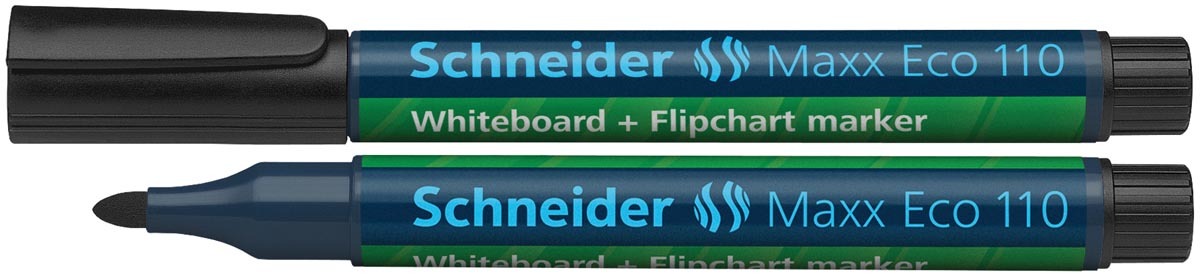 Schneider whiteboard + flipchart marker Maxx Eco110 zwart