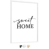 Edihome, Fotolijst A3 (1 stuk), 29,7 x 42 cm, hout, acrylfolie, voor afstuderen, poster, bruiloft, communie, diploma's (wit, 1 stuks)