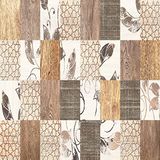 Homemania Tapijt, bedrukt, bruin, patchwork, decoratie voor huis, antislip, voor woonkamer, slaapkamer, meerkleurig van polyester, katoen, 120 x 180 cm