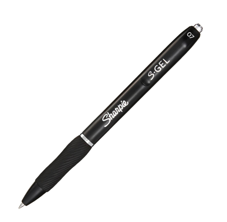 Sharpie S-Gel - Gelpen - Zwart - 3 stuks