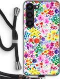 Case Company® - Samsung Galaxy S23 Case with Cord - Little Flowers - Black Cord - Back Cover