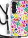Case Company® - Samsung Galaxy S23 Case with Cord - Little Flowers - Black Cord - Back Cover