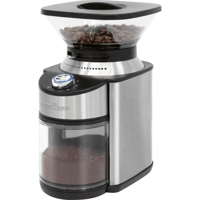 ProfiCook PC-EKM 1205 Burr Grinder - 230g Capacity - Silver/Black