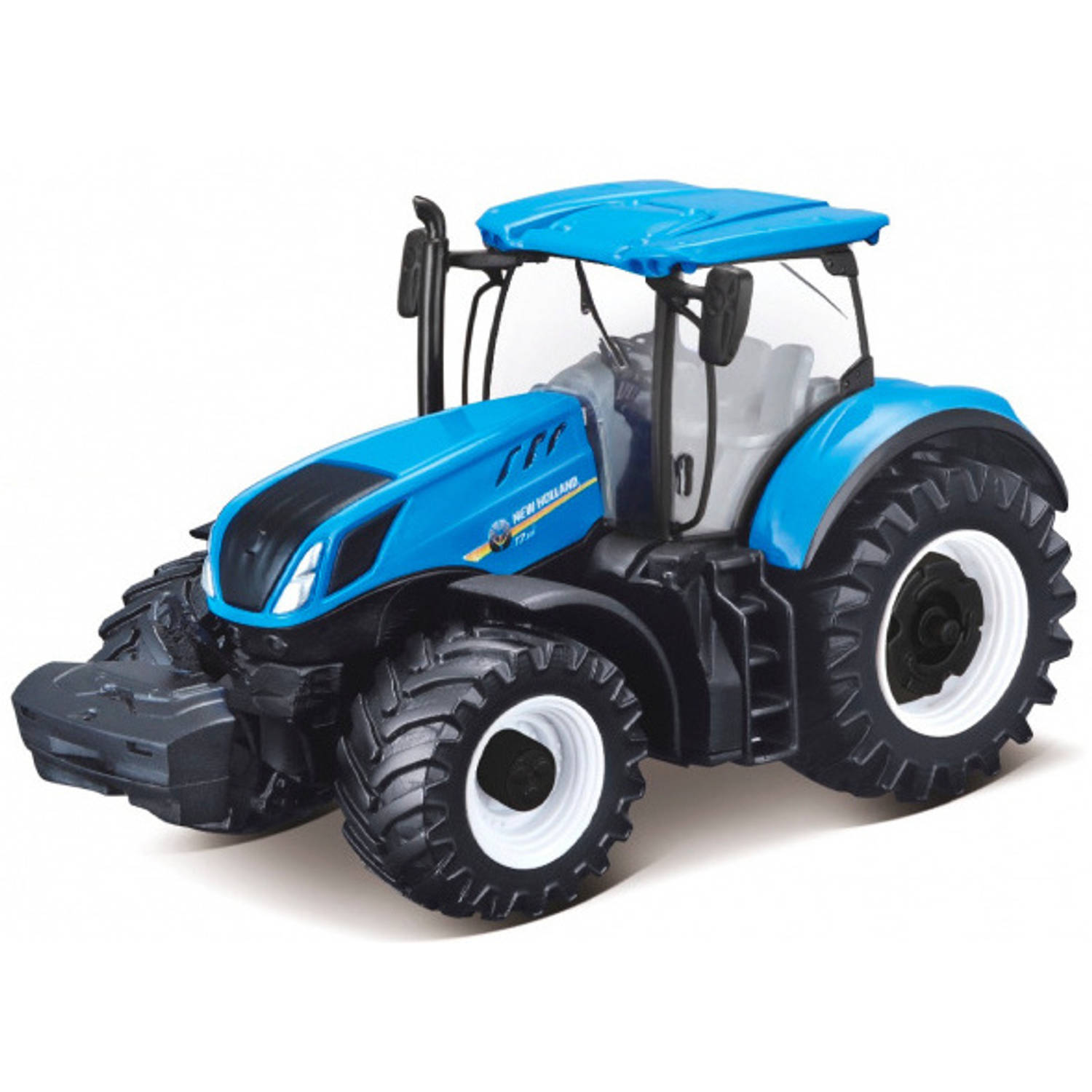 Bburago tractor new holland jongens 10 cm abs blauw