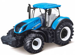 Bburago tractor new holland jongens 10 cm abs blauw