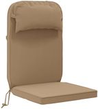 vidaXL Zon Ligzitzak Kussen 100% Polyester Taupe 55 x 124 x 5 cm