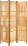 Merkloos / Sans marque Relaxdays Kamerscherm - 3 panelen - 170x126 cm - opvouwbaar - bamboe