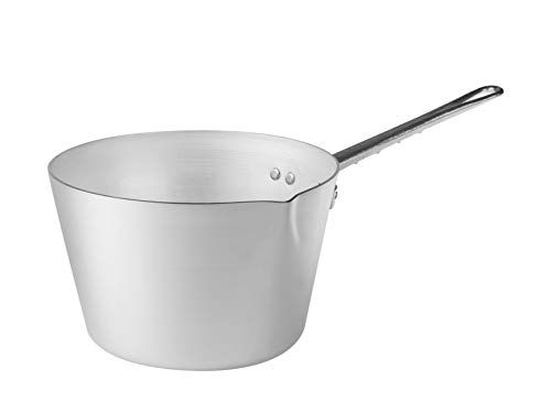 Pentole Agnelli BLTF Aluminium Pan met uitloop, RVS handvat, Zilver - 8007441056957