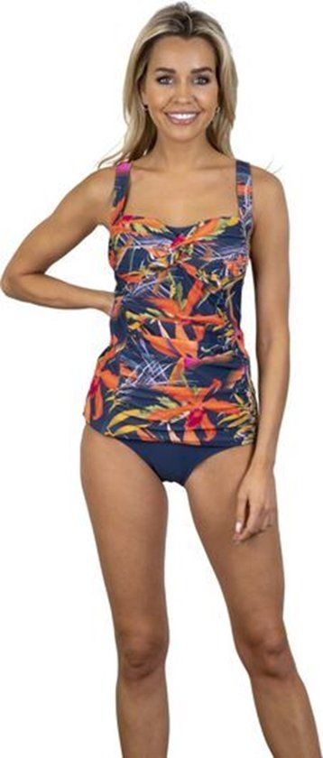 BOMAIN - Dames bikini met beugel Bali - Blauw/Gebloemd - Maat 40xC