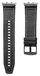 Wigento Honor Watch 5: hoogwaardige, premium lederen hybride siliconen vervangende band, zwart