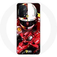 Maniacase Hoesje voor Oppo A54 5G Formule 1 Sebastian Vettel F1 Rood