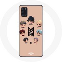 Maniacase Hoesje voor Samsung Galaxy A21S BTS TinyTAN Animatie Poster RM Jin Suga J-Hope Jimin V Et Jungkook