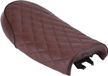 Shenzhen Haorui Industrial Technology Co., Ltd. Moto Cafe Racer selle en cuir PU plate vintage coussin de selle adapté pour CG125 GN CB400SS - Marron