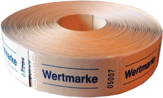 Herlitz Wertmarken neutral 5x1000 Abrisse