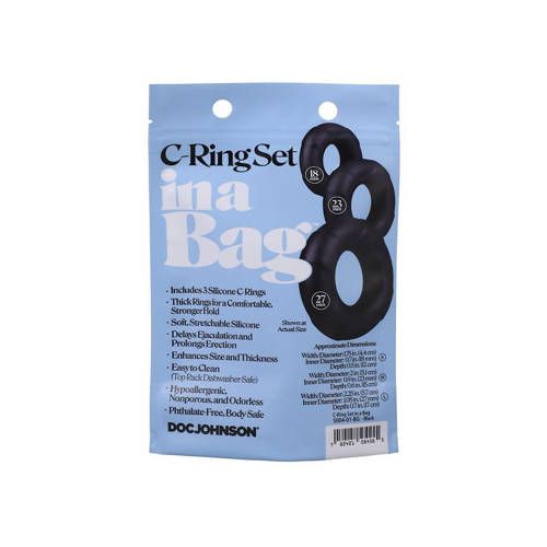 Doc Johnson C-Ring Set - Black
