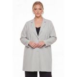 YOEK regular blazer Plus Size - grijs