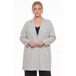 YOEK regular blazer Plus Size - grijs