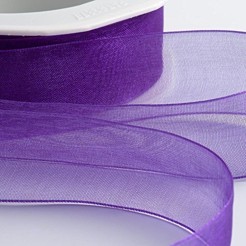 Italian Options Organza Lint 25mm x 20M - Paars