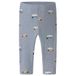 NAME IT BABY katoenen babybroek met print - lichtblauw