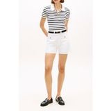 Tommy Hilfiger Gold Button Slim Ss Breton Stp Ecru/dark Night Navy Maat: M