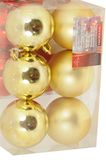 Christmas Gifts 54379 kerstballen, 6 cm, meerkleurig