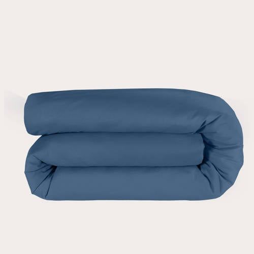 NOUS Kids basis dekbedovertrek ledikant (100x135 cm) Blauw Effen