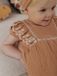Vertbaudet Geborduurde set baby: blouse + short + hoofdband van katoengaas