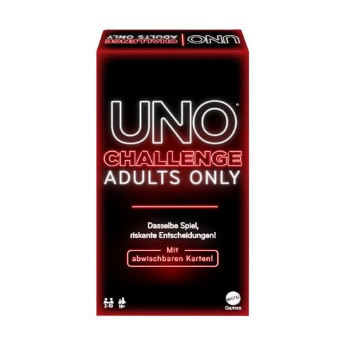 Mattel Games Uno Challenge Adult Only - Card Game for Adults (German Version)
