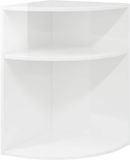 vidaXL Bijzettafel 39,5 x 39,5 x 60 cm bewerkt hout hoogglans wit