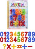 Henbrandt 4x setjes Gekleurde magnetische cijfers 26 stuks 4 cm - Educatief speelgoed
