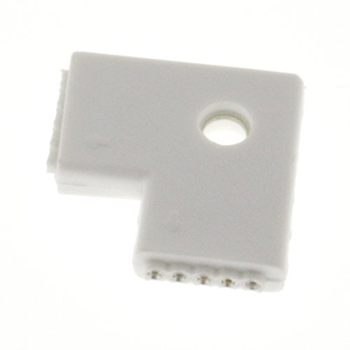 Seki RGBW 5-PIN L connector; LED-strip connector SMD5050; hoekverbindingen RGB + wit - RGB + W
