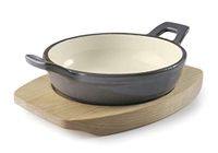 RONDE LACOR RONDE STEELPAN MAGMA GRIJS D12CM