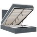 vidaXL lit coffre avec matelas 180x200cm velours gris foncé