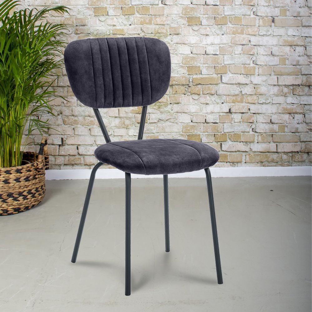 Gister&Vandaag Eetkamerstoel Greta Adore Grijs - Eetkamerstoel - Grijs - 7448145043057